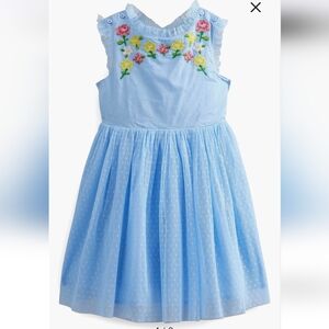 NWT Mini Boden Embroidered Crossback Dress Sz 7/8